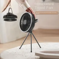 Outdoor Camping Fan Portable Tent Ceiling Fan Light Usb Charging Tripod Fan Student Office Multi-purpose