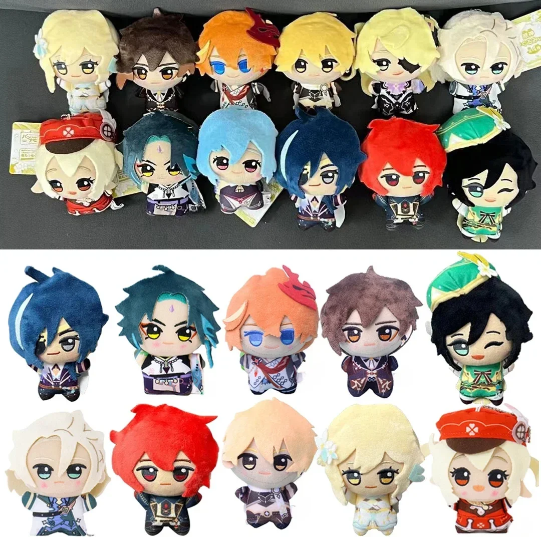 Genshin Impact จี้ตุ๊กตาของเล่นตุ๊กตาพวงกุญแจตุ๊กตา Morax Zhong Li Xiao Hu Tao Ayato เกมรูป Peluche เด็กของขวัญ 10 ซม.