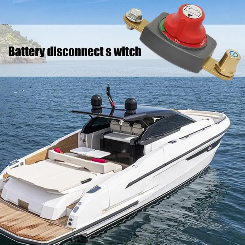 Boat Battery On Off Battery On Off Brass Top Post Shut Off High Current Disconnect Battery Cut Off Auto Accessories For Boats &