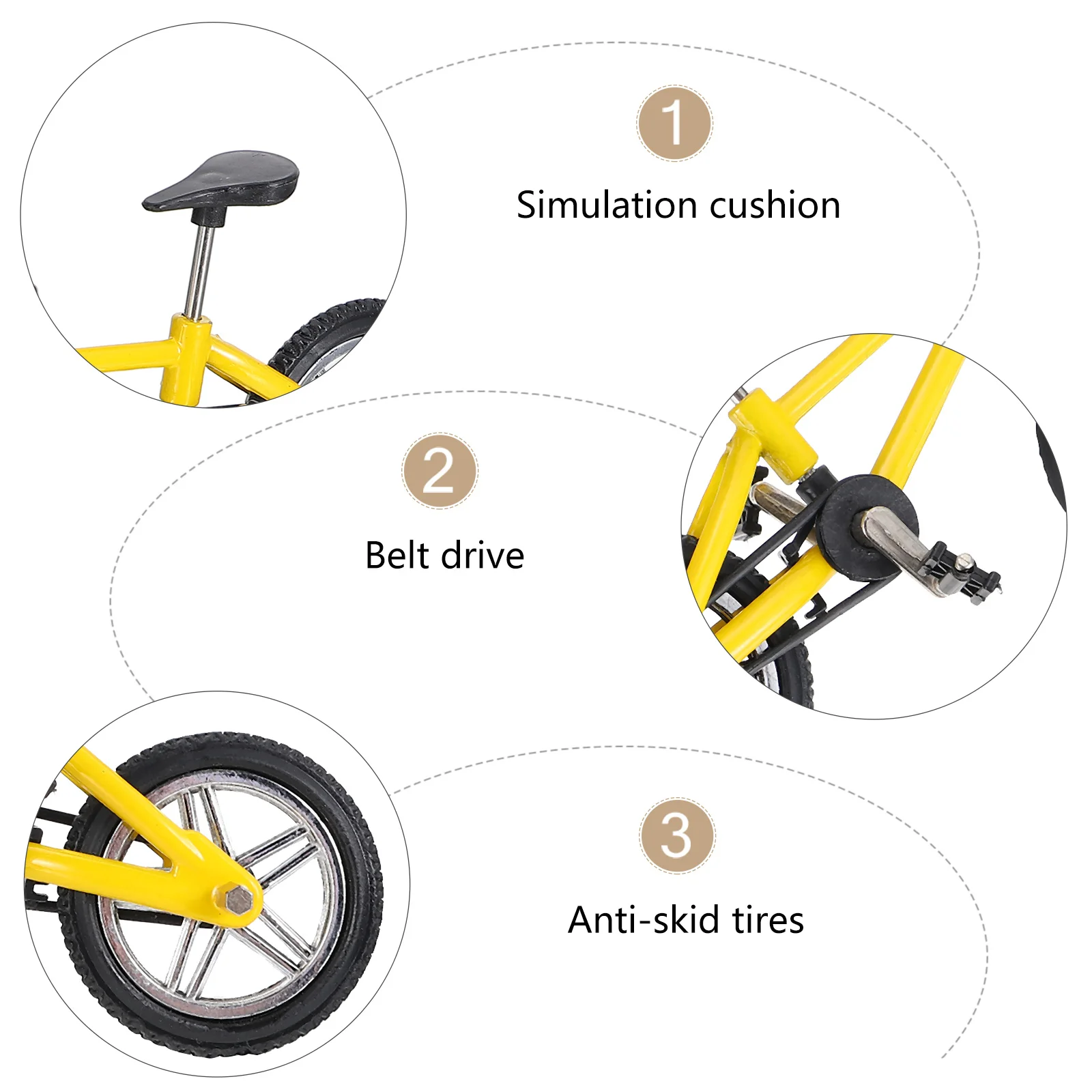 Vingerfiets Desktop Mini Speelgoed Fietsen Model Elektrische Simulatie Fiets Sportfietsen