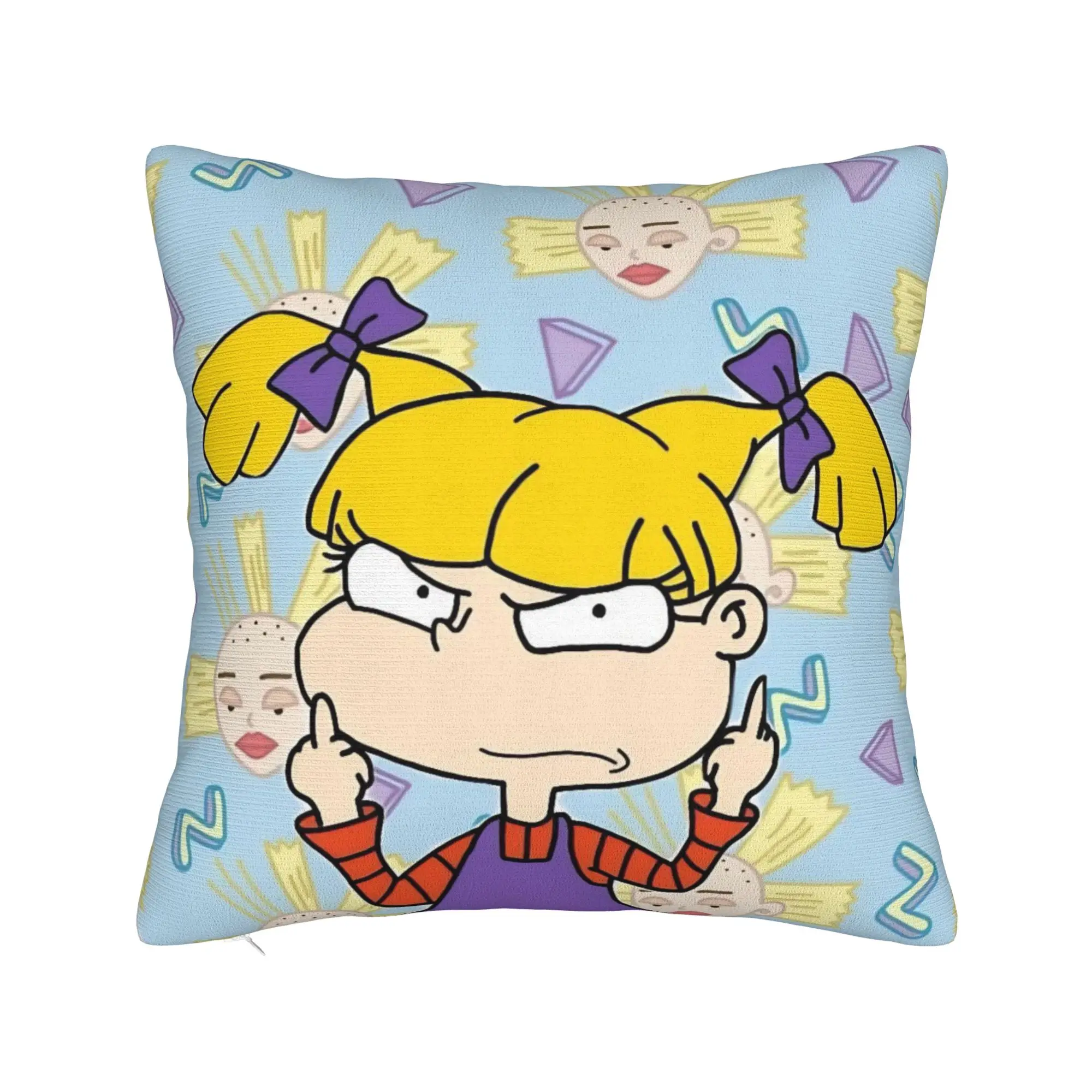 Cartoon R-Rugrats Pillow Cover Product Soft Cushion Cover Gift  Throw Pillow Case Cover Home Multi Size