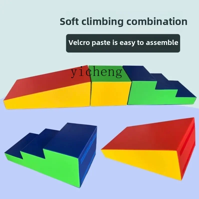 Zz Physical Training Sensory Integration Training Crawling Obstacles Stair Equipment Children Soft Bag Slide Software Climbing