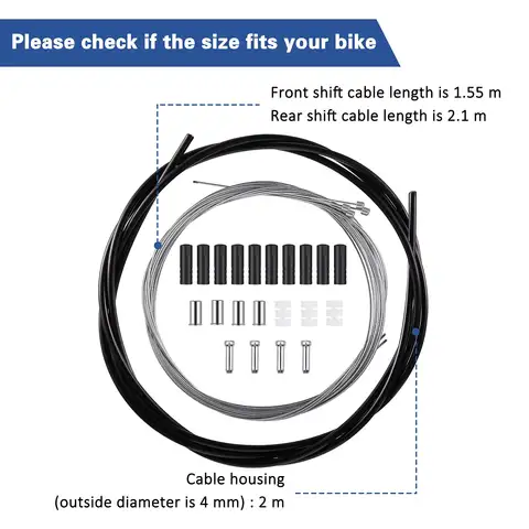 Cable Kit Universal Braking Cycling Parts Accessory Bicycles Fitting Fittings Replacement Set Durable Repairing