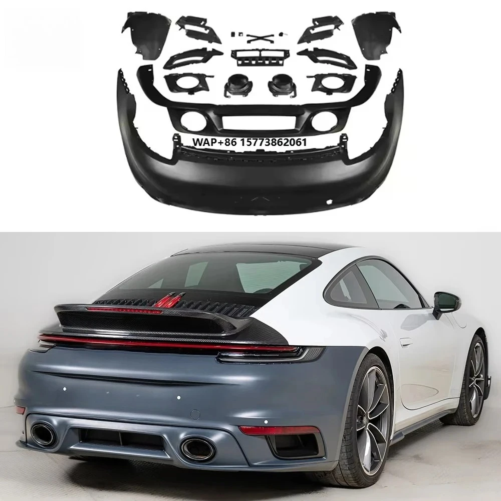 

Modification PP Rear Bumper Assembly Car Upgrade Luxury Car Body Kit for Carrera 992 2019-2024