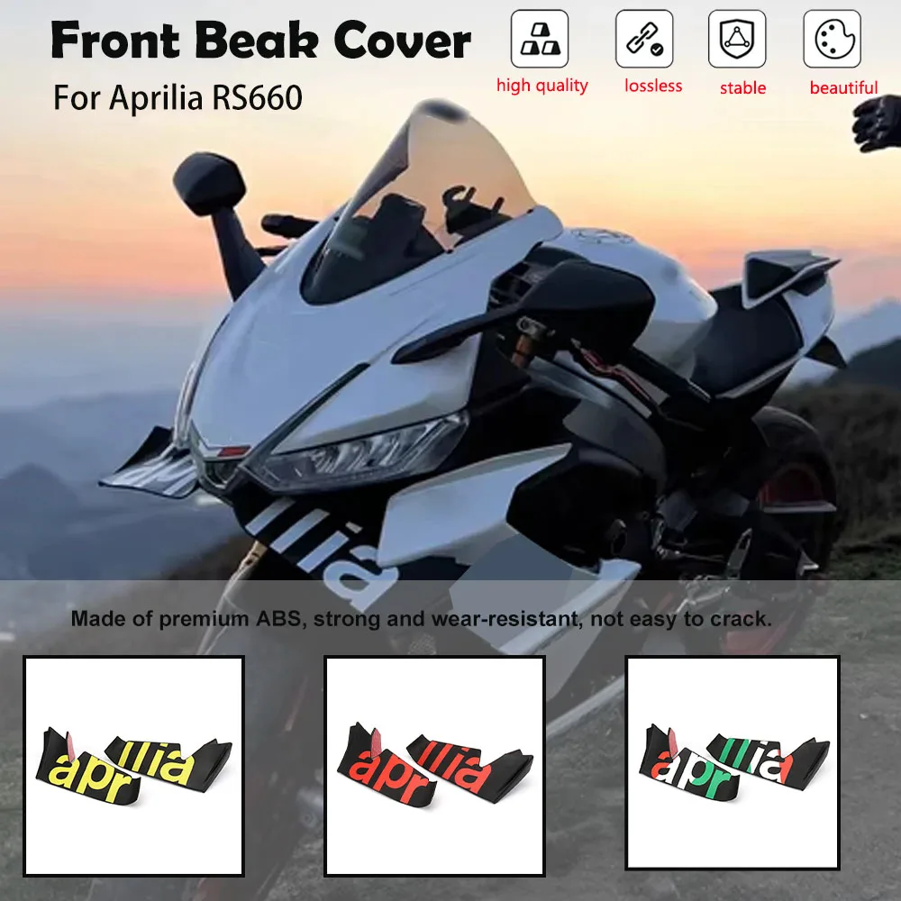 

For Aprilia RS660 RS 660Motorcycle Front Beak Cover Frontal Spoilers Wind Lip Cone Aerodynamics Fairing Winglets Cover