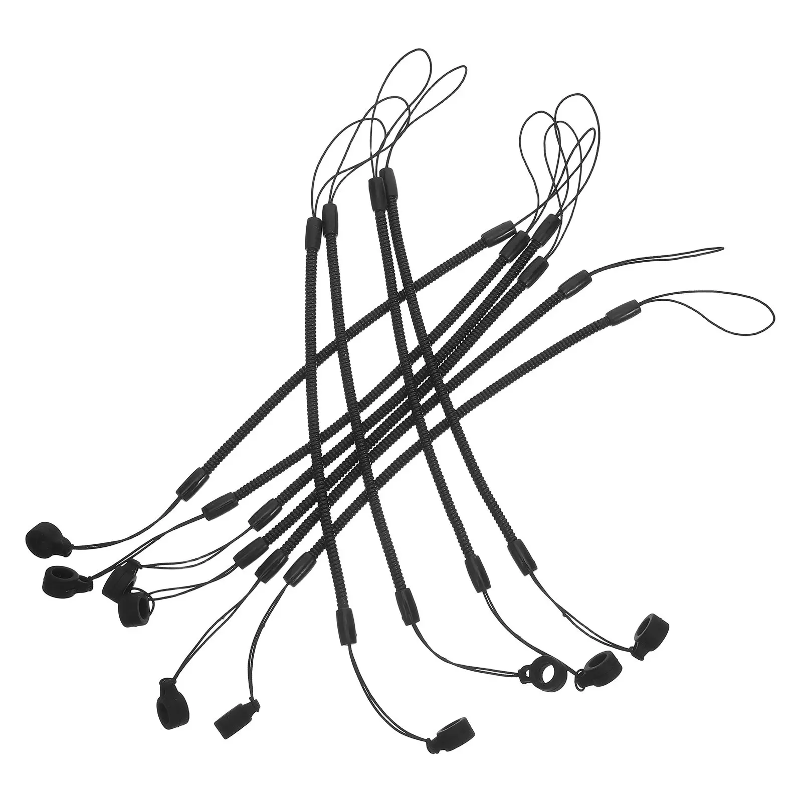 

10Pcs Anti-Lost Stylus Pen Lanyards Elastic Spring Coil Tether for Tablet Pencil Holder Desk Office School Use Portable