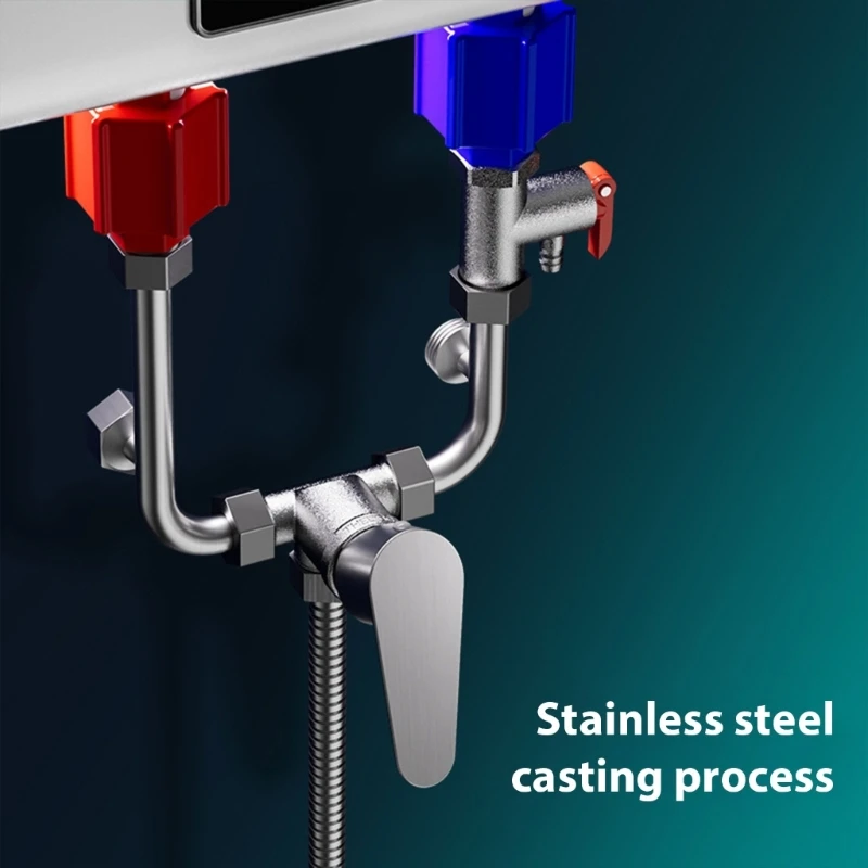 صمامات خلط كهربائية من النوع للاستحمام من الفولاذ المقاوم للصدأ صمامات خلط منافذ المياه الباردة والساخنة دروبشيبينغ