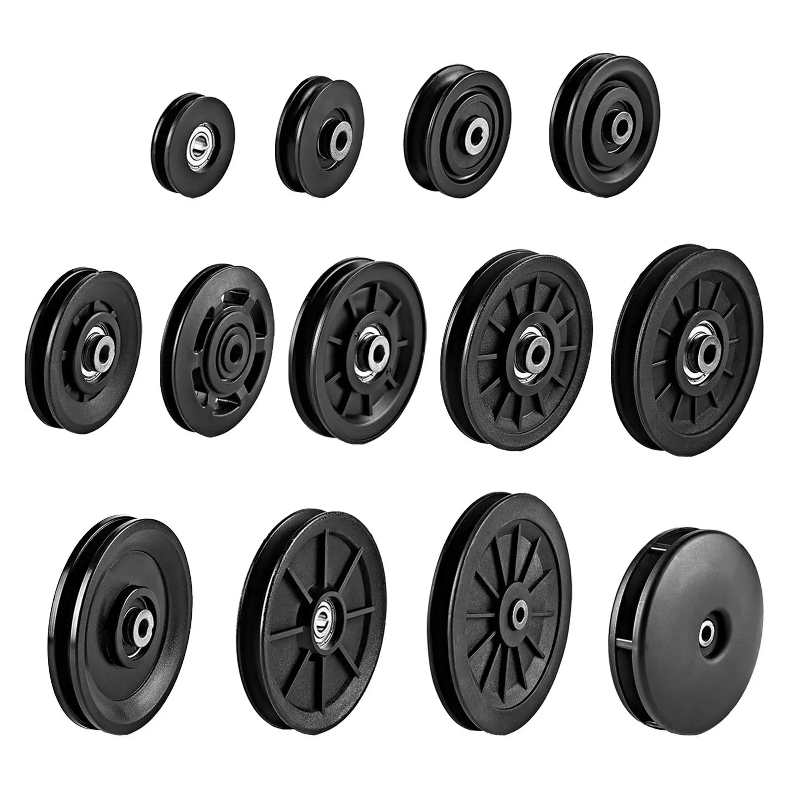 Fitness Pulley Wheel Parts Convenient Wear Resistant Accessory Universal for Cable Machine Pulley System Home Gym Attachments