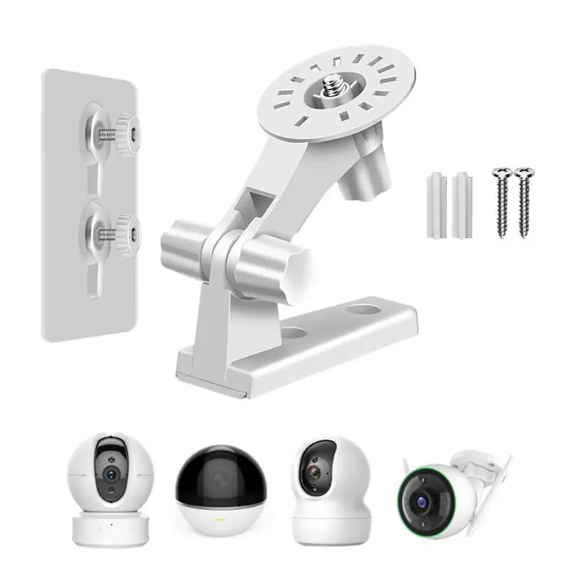 Wall Mount Camera Holder Adhesive Security Camera Rotatable Support Shelf Indoor Camera Supplies For Bedroom Kid's Room Entrance