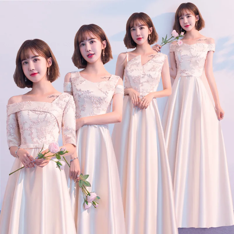 

Champagne Color Slimming Maids Dr 2024 New Summer High-End Ele Personali Gown Women Can Wear for Cany Annual Meeting