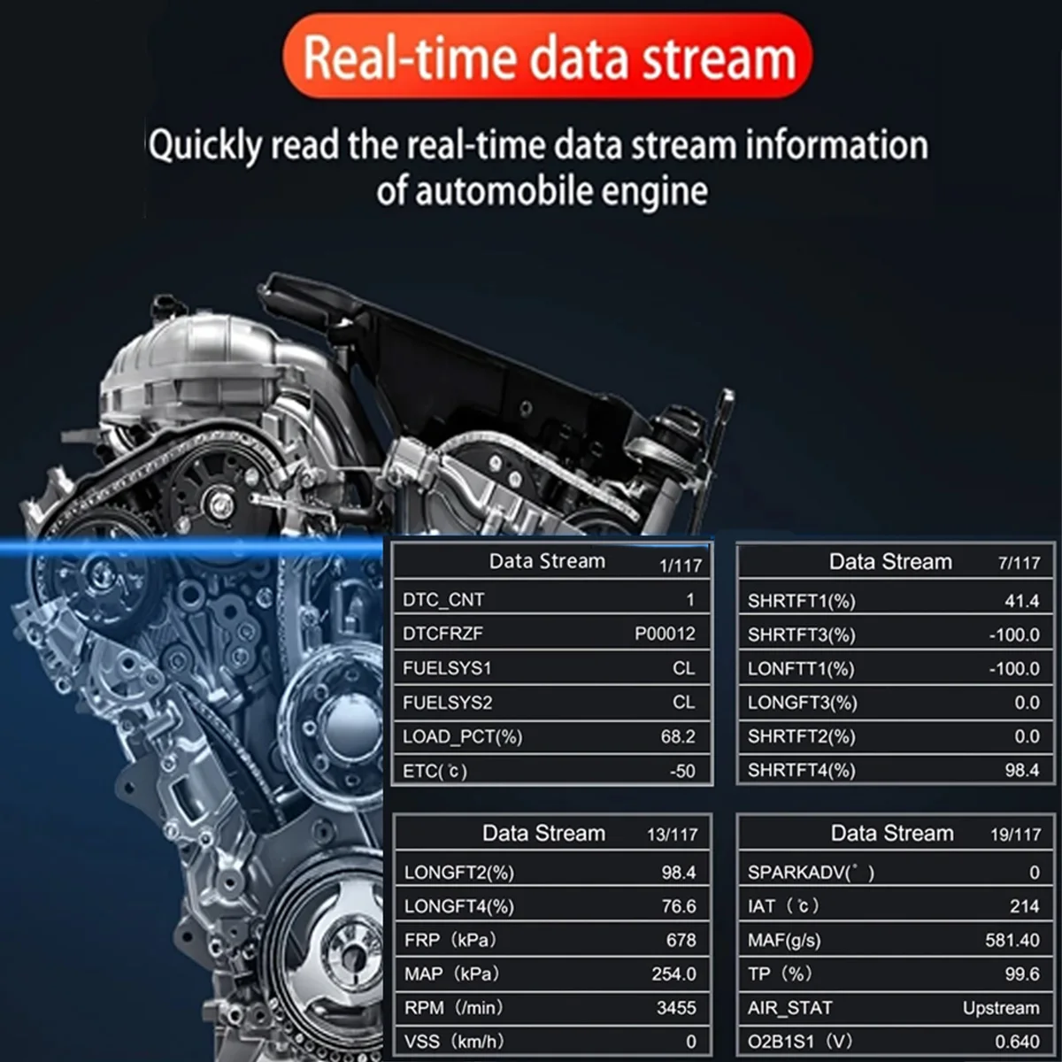 V519 New Arrival Auto Scan Tools OBDII Full System Code Reader Hand-held Engine Analyzer for Car Diagnostics Hot-selling