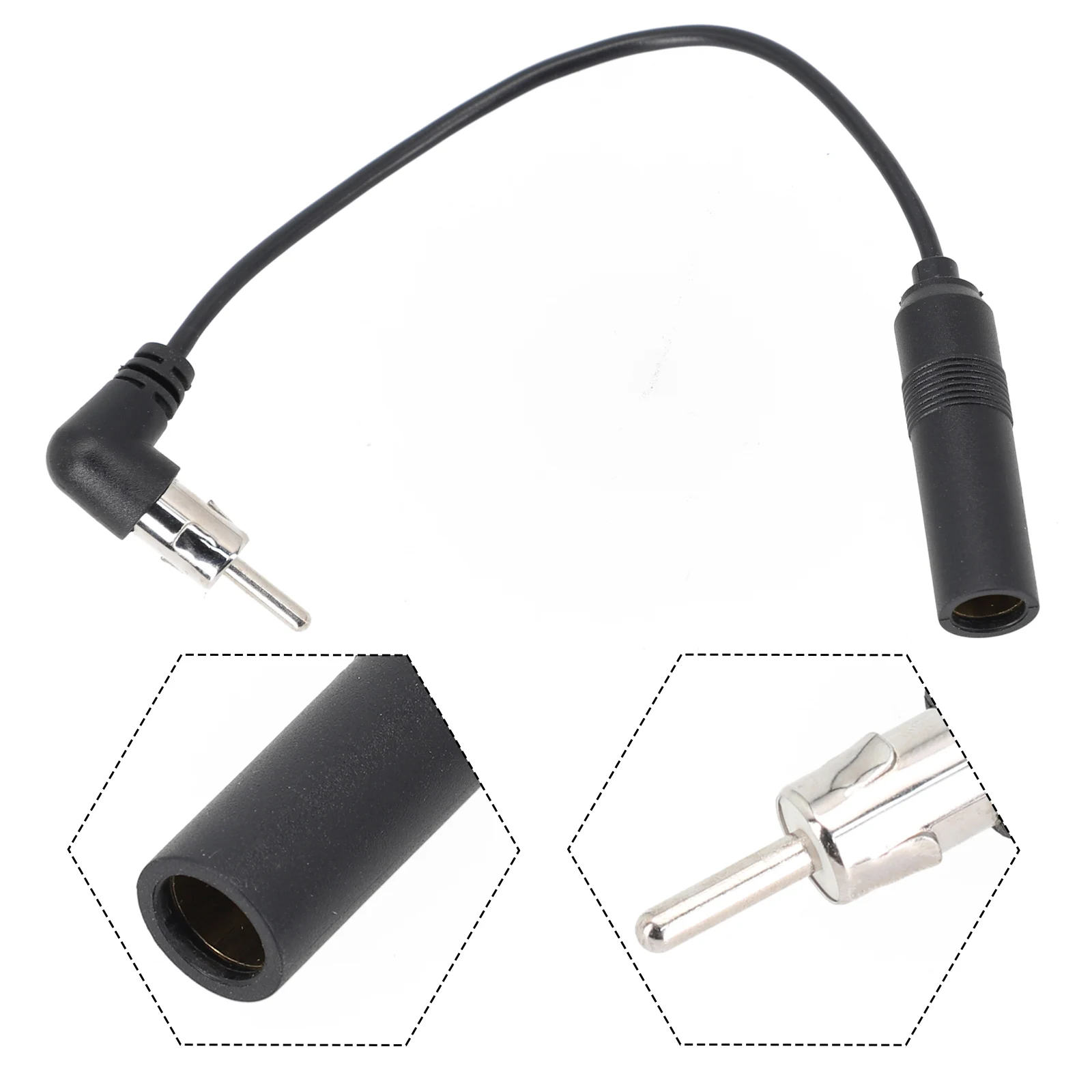 

1pc 20CM Car Radio Audio Installation FM Antenna Adapter ABS 12V Aerial Extension Antenna Adapter Automobile Accessories