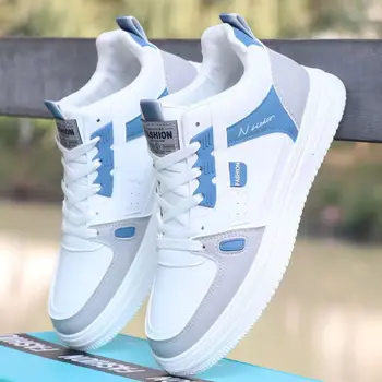 2024 Nieuwe Flat Schoenen Heren Casual Skateboardschoenen Hoge Top Sneakers Sportschoenen Ademende Street Shoes Chaussure Homme