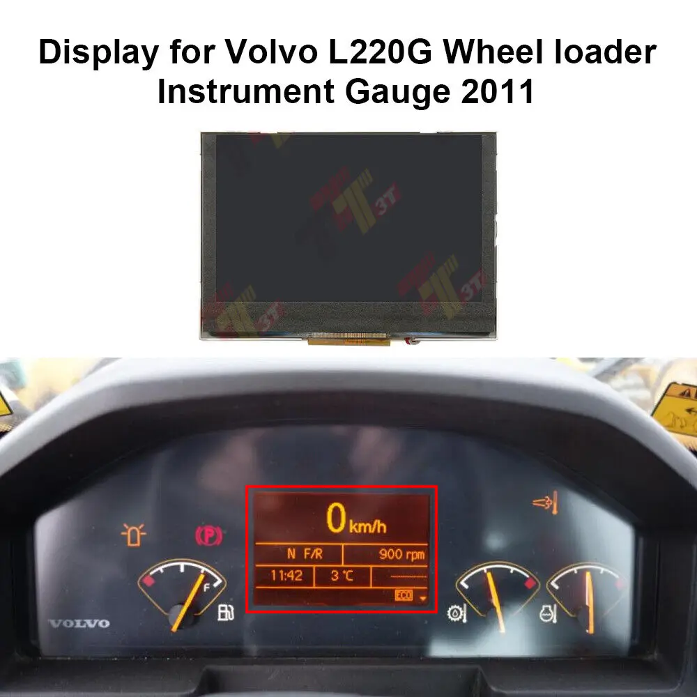 Dashboard LCD Display for Volvo L45F L180G L220G Wheel Loader Instrument Gauge 11383500