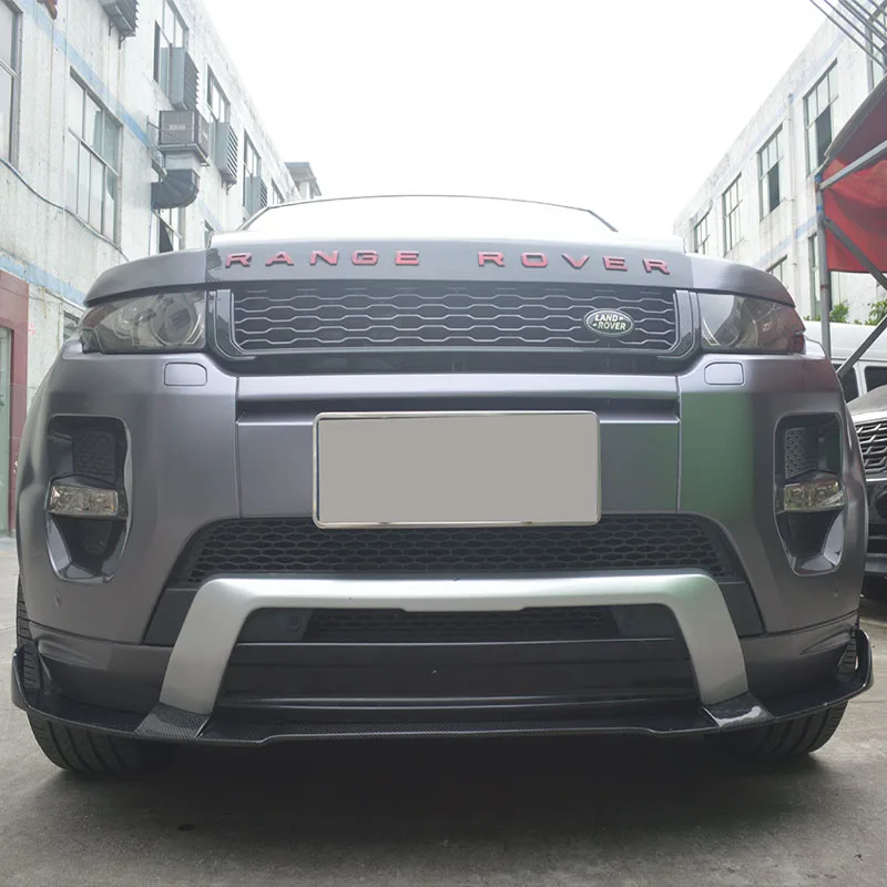 レンジローバー オーロラ 2012-2017 カーボンファイバー フロントリップ フロントショベル フロントバンパートリム