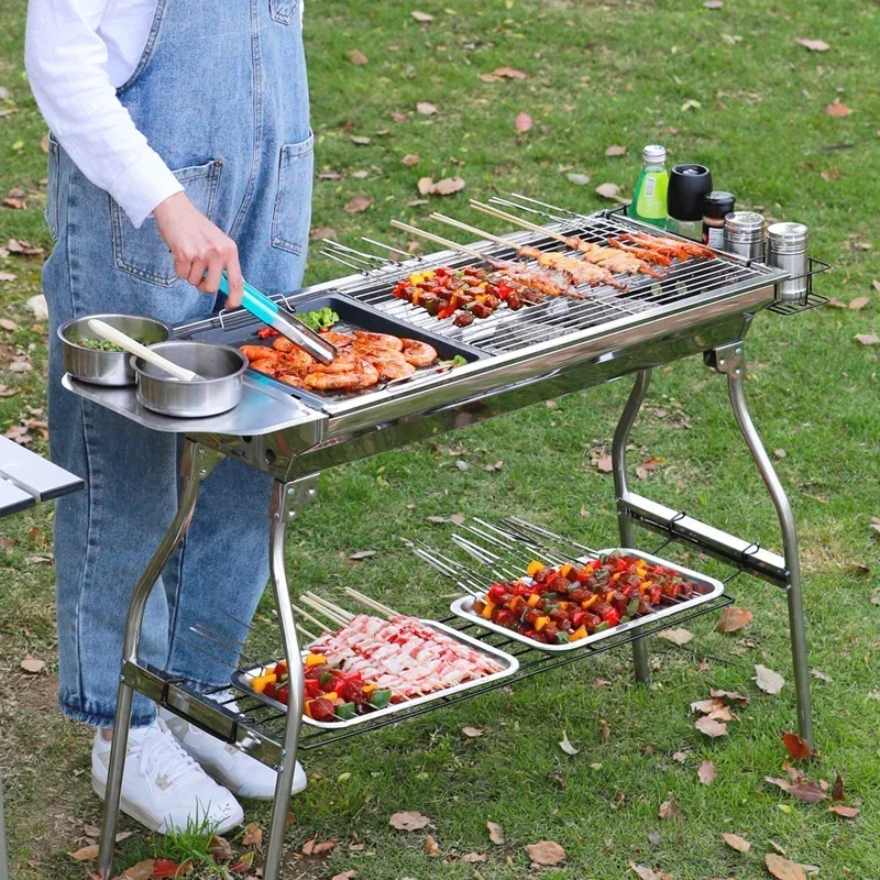 A  Barbecue Grill Barbecue  Household Charcoal Outdoor Carbon  Tools  Supplies