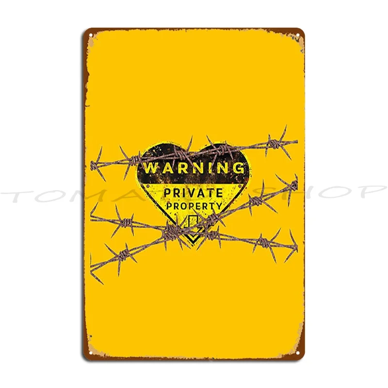 Warning: Private Property Skull And Crossbones Shirty Metal Sign Living Room Cinema Wall Cave Club Customized  Tin Sign Poster