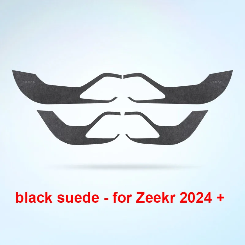Italiaanse Suède Koolstofvezel Sticker Voor Zeekr 001 2023 2025 2022 Interieur Accessoires Deur Anti Kick Cover Bescherming Mat