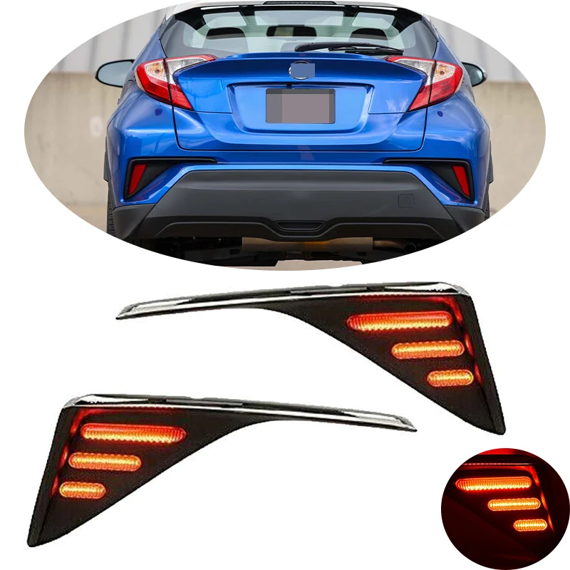 

LED Reflector Lamp Rear Bumper Reflector Brake Light For Toyota CHR C-HR 2016 2017 2018 2019 2020 2021