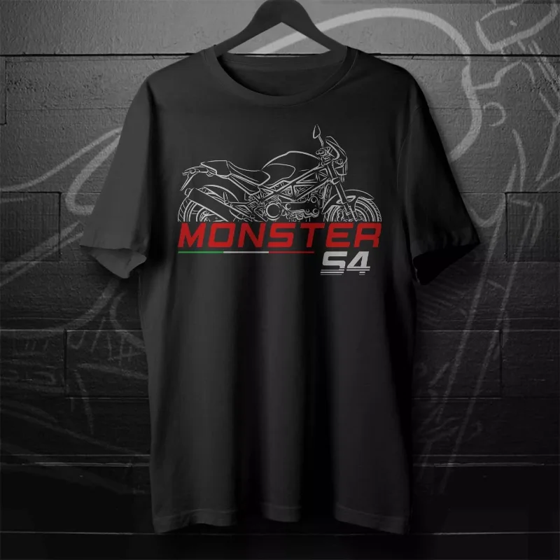 2025 Man T Shirt Casual Ducatis Monster S4 & S4R T shirt Motorcycle Graphic Summer Short Sleeves 100% Cotton S-3XL Cool Tee