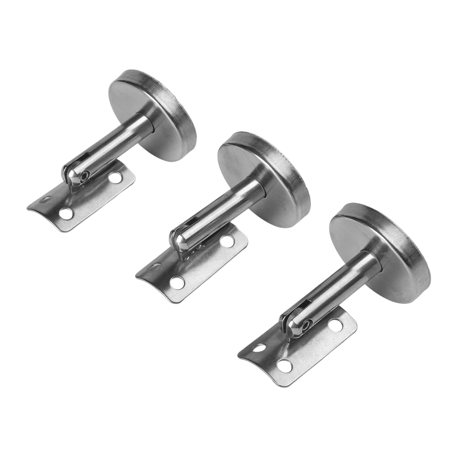 3 Pieces Stair Handrail Brackets Movable Adjustable Column Bracket 304 Stainless Steel Wall Support Handrail Hardware Accessory