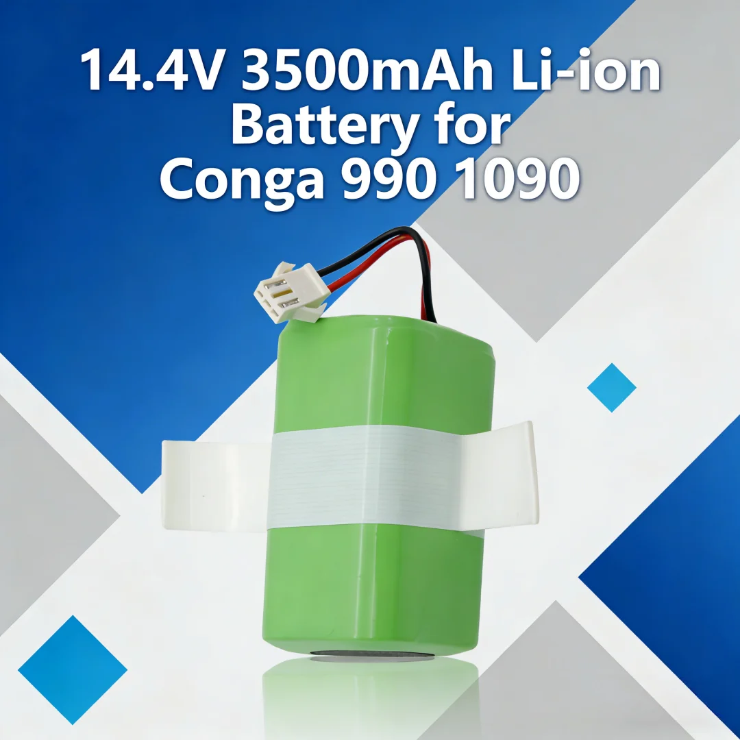 

For Universal Robot Vacuum Battery 14.4V 3500mAh for Conga Ecovacs Eufy Models 990 1090 N79S DN622 RoboVac 11 11S X500 30