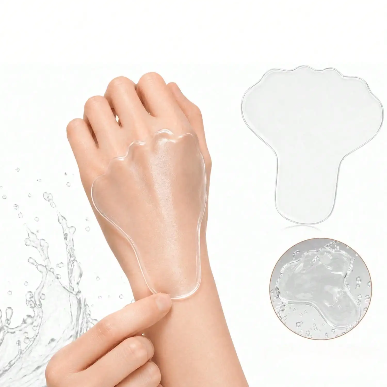 Silicone Hand Patches Pad Hand Care Sticker Pad Skin Patch Strips Pure Silicone Gel Patch Reusable Beauty Care Skin Care Tools
