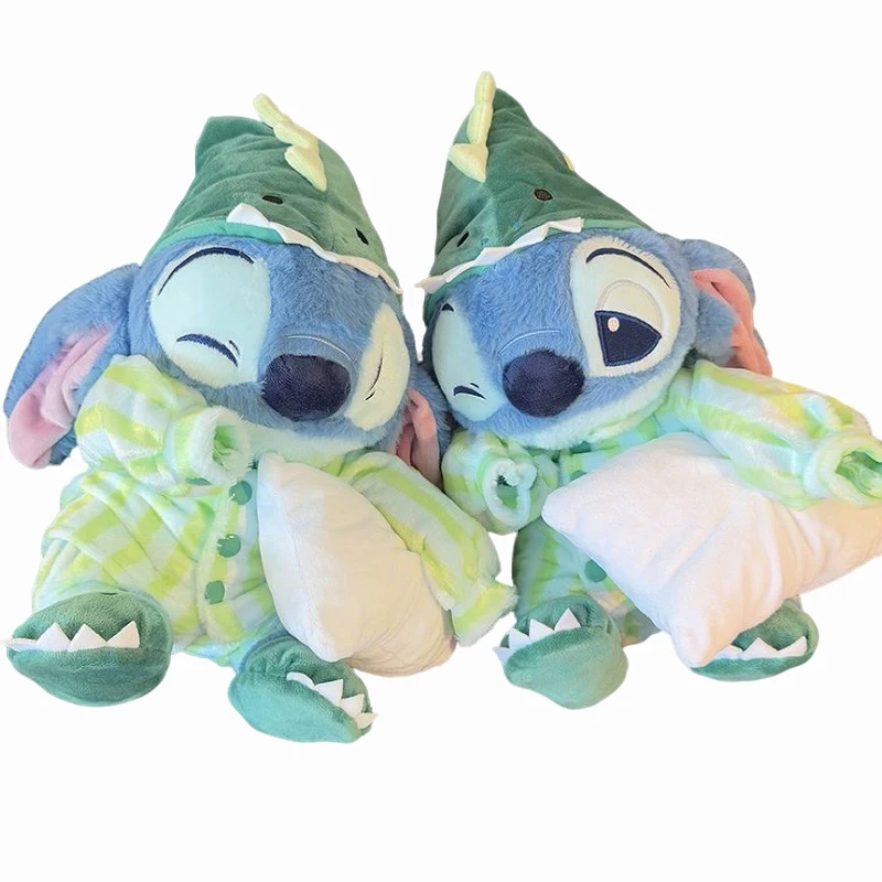 

Cute Stitch Dinosaur Sleepwear Lilo & Stitch Plush Doll Toy Summer Dream Series Large Plushies Pillow For Kids Birthday Gifts