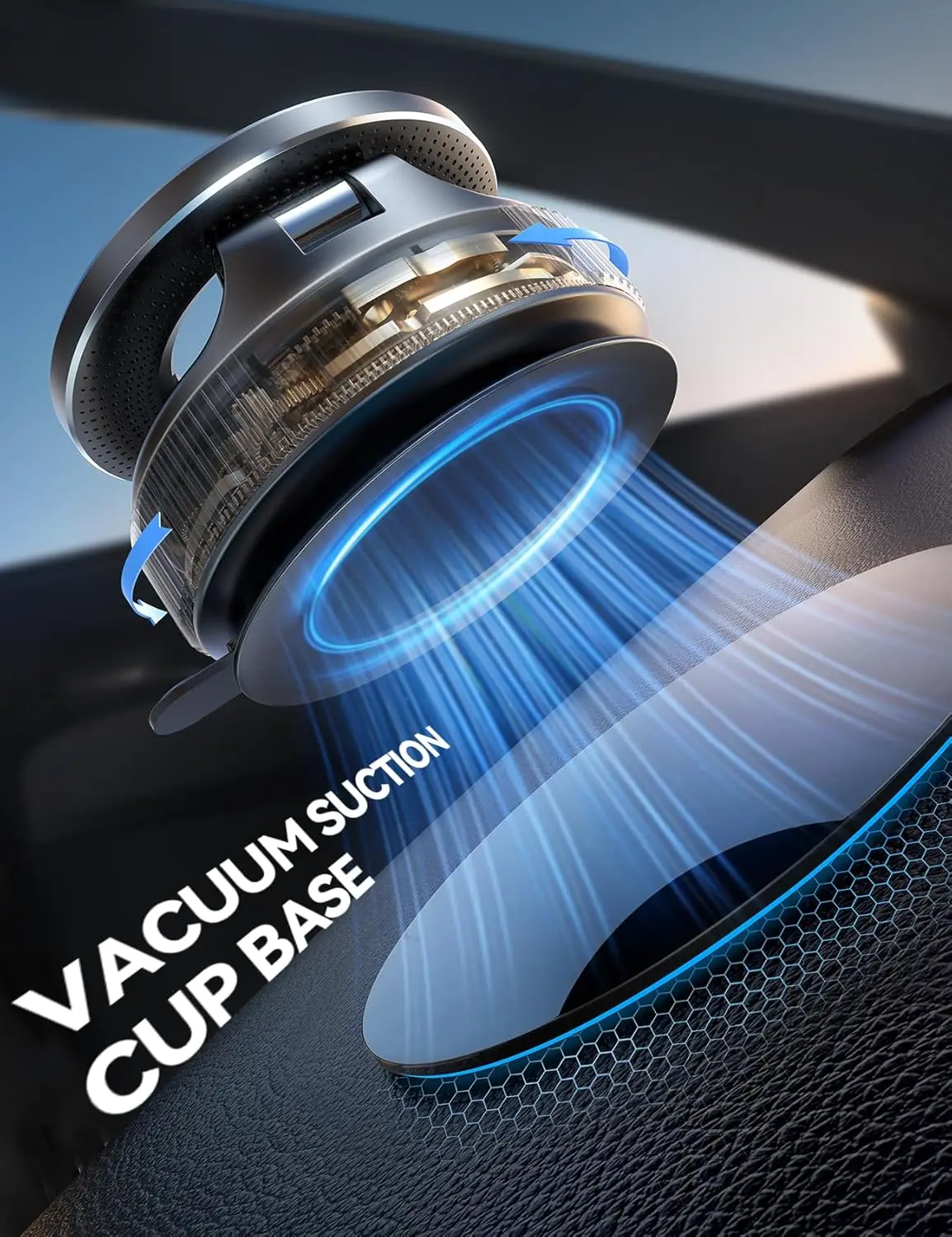 맥세이프 흡착식 휴대폰 거치대 차량용 진공 자석 휴대폰 홀더 360도 회전 °   안드로이드 마그세이프 케이스용 메탈 스트럿 마그세이프 차량용 거치대