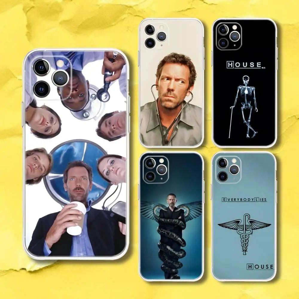 Dr Gregory H-House Md Phone Case For iPhone 17,16e,16,15,14,13,12,11 Mini Pro Max X,XR,XSMAX 8,7 Air Plus Transparent Soft