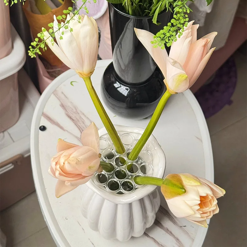 3pcs/pack Flower Arrangement Tool Set High Appearance Kenzan Pin Holder Spiral Bouquet Shaper Ring for Wedding Decor