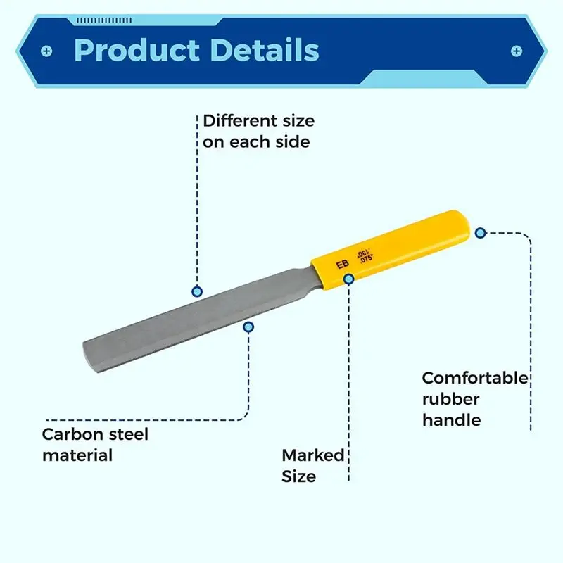 (AD10) Bass Nut File Set, Carbon Steel Guitar Fret File, Guitar Repairing and Instrument Modifying Tools for Guitars,Bass