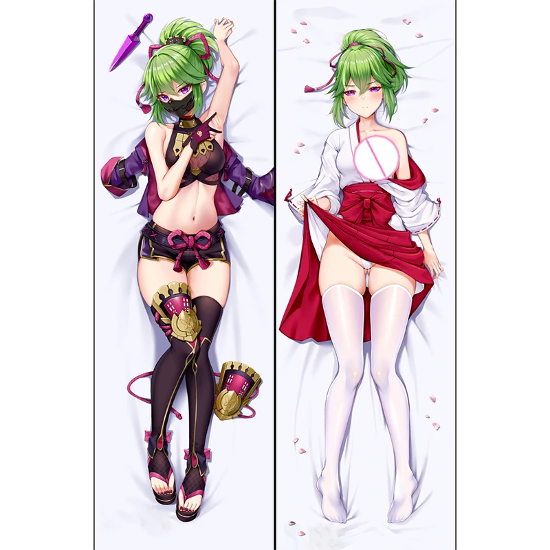 

Dakimakura Anime Pillow Cover Kuki Shinobu Double Sided Print 2Way Cushion Bedding Gifts