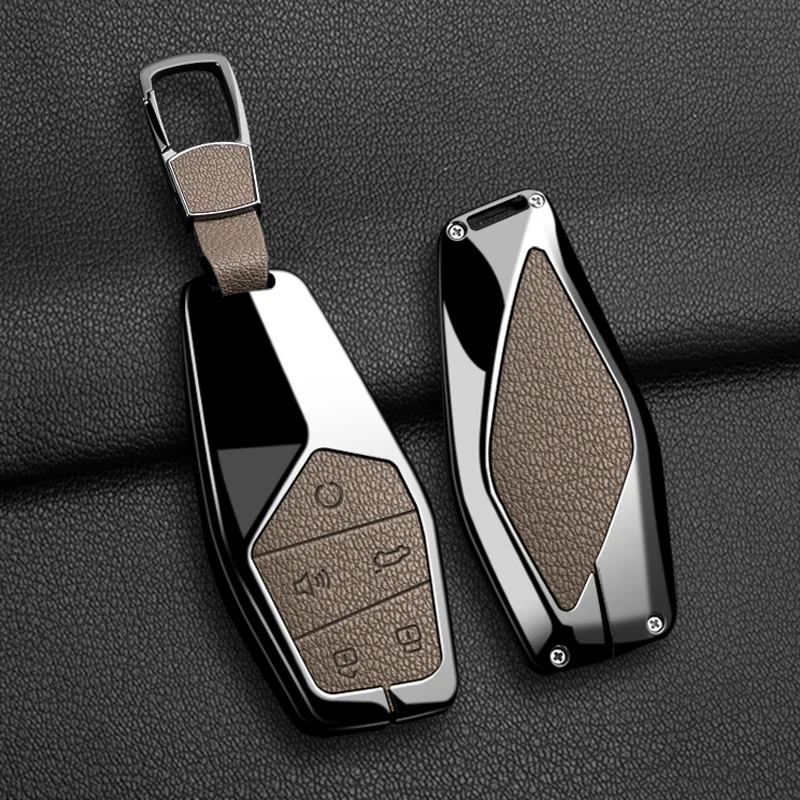 Zinc Alloy Car Key Case Fob for MG One 2022 2023 2024 Remote Protection Cover Shell Keychain Ring Holder In