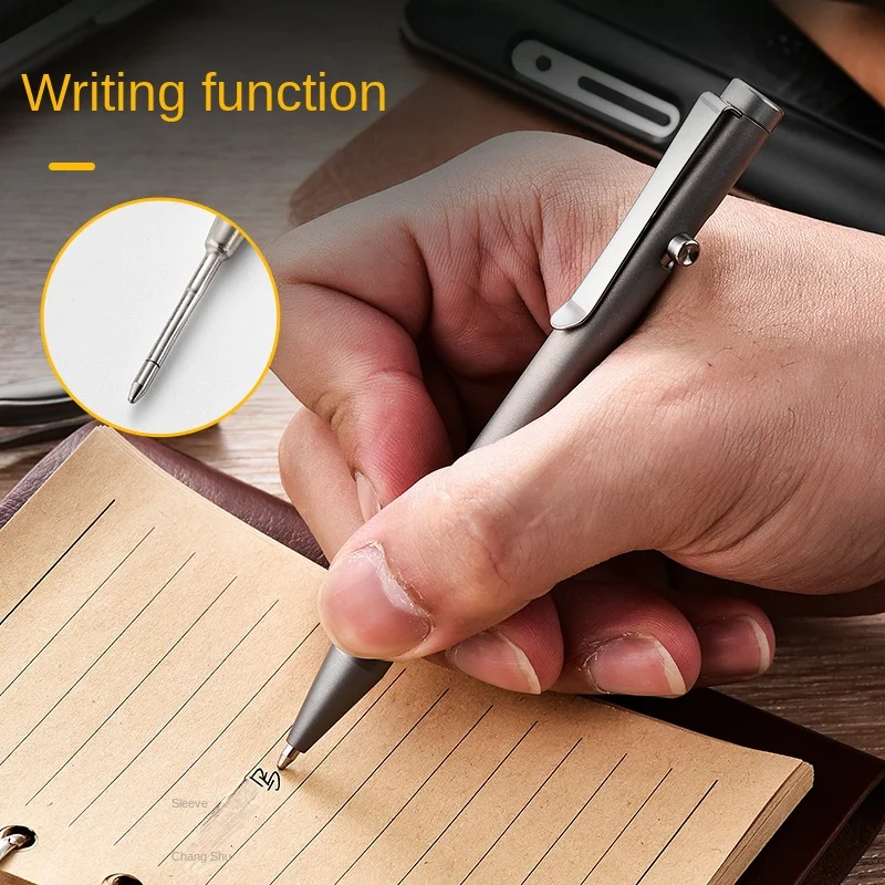 High-End Titanium Alloy EDC Tactical Pen Outdoor Self-Defense Bolt Ball Pen Multifunctional Camping & Hiking Product ZSB010