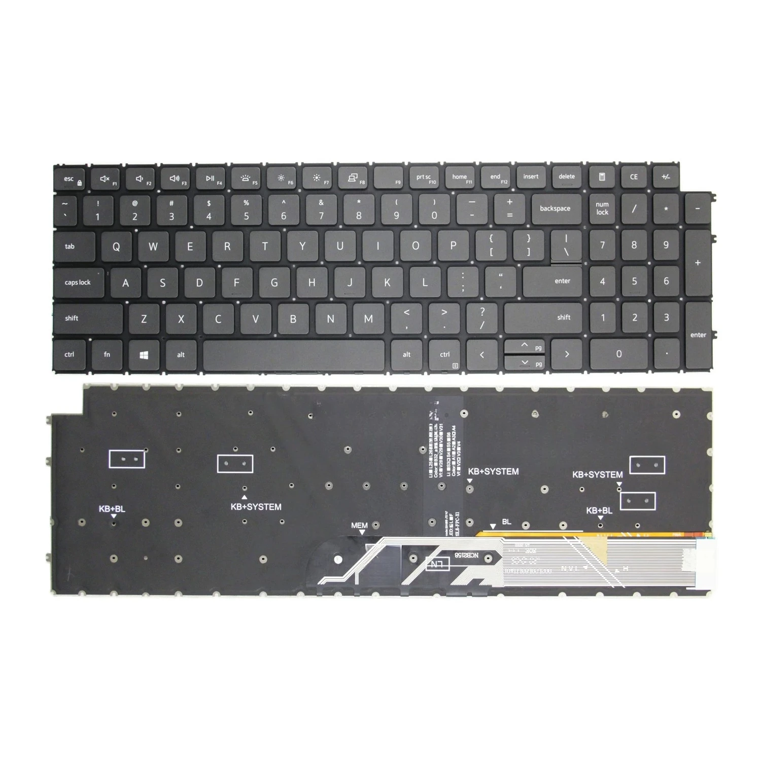 For Dell Inspiron 3510 3511 3515 3520 3530 5510 5515 English keyboard 5518