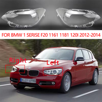 For BMW 1 Series F20 116i 118i 120i 2012-2014 Headlight Lens Cover Transparent Lampshade Led Car Front Headlamp Shell Car Gadget