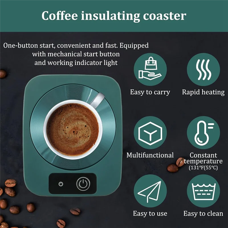

AEE3-подогреватель подставки для кофе, подогреватель журнального столика, термостатический подогреватель кофейных чашек, быстрый и равномерный, вилка стандарта США