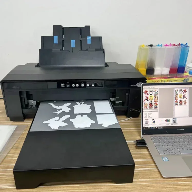 

A A3 A3+ R1390 L1800 Sheet PET FILM WHITE INK heat transfer t-shirt printing machine DTF PRINTER for Epson