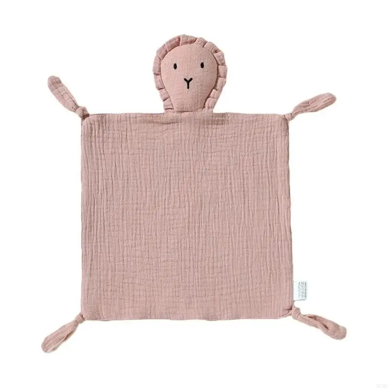 97BE القطن منديل الرضع الصغار اللعاب منشفة الأسد دمية الراحة وشاح بطانية #2