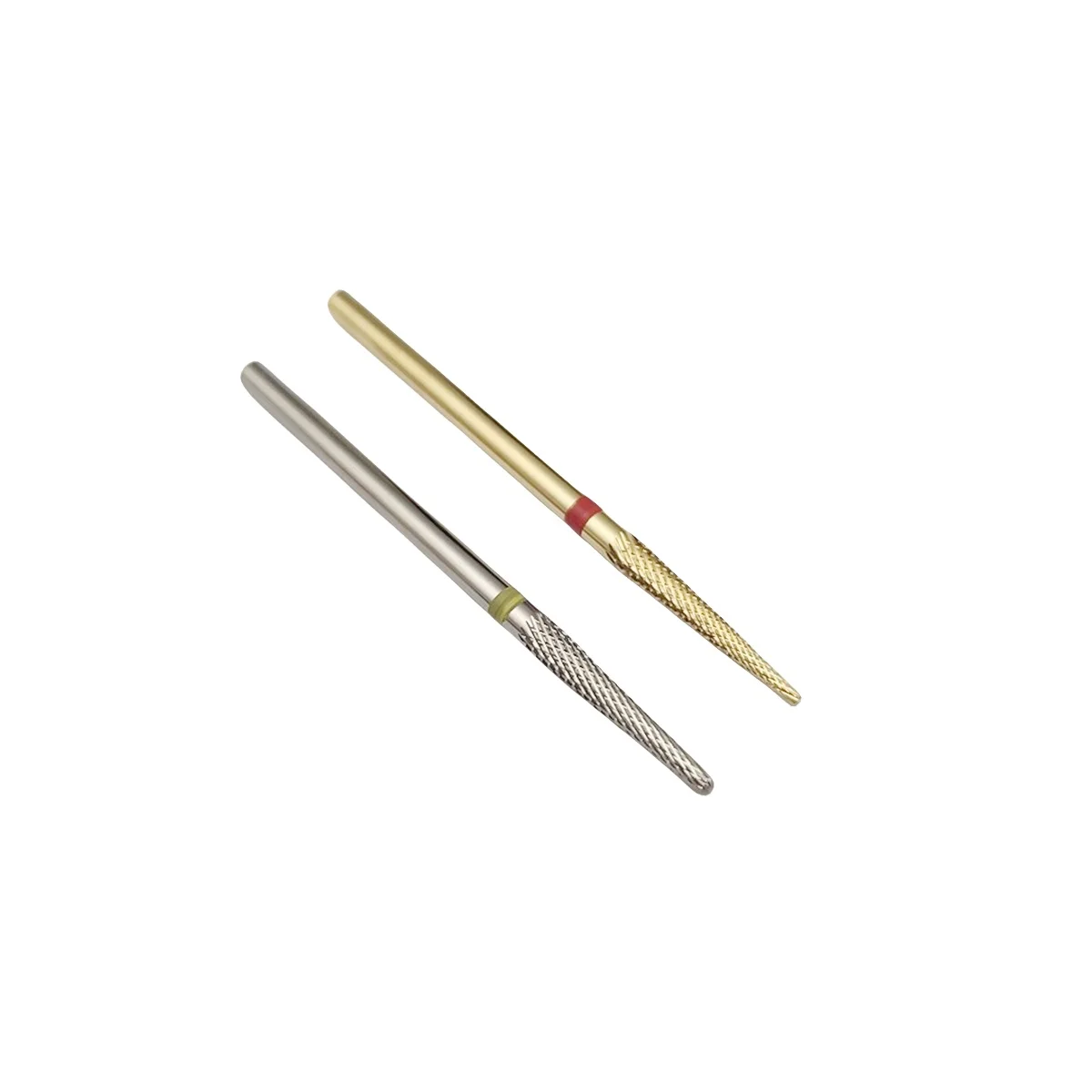 ステンレス鋼のマニキュアドリル,キューティクルカッター,ケアツール,シルバー,ゴールド,医療アクセサリー,1個