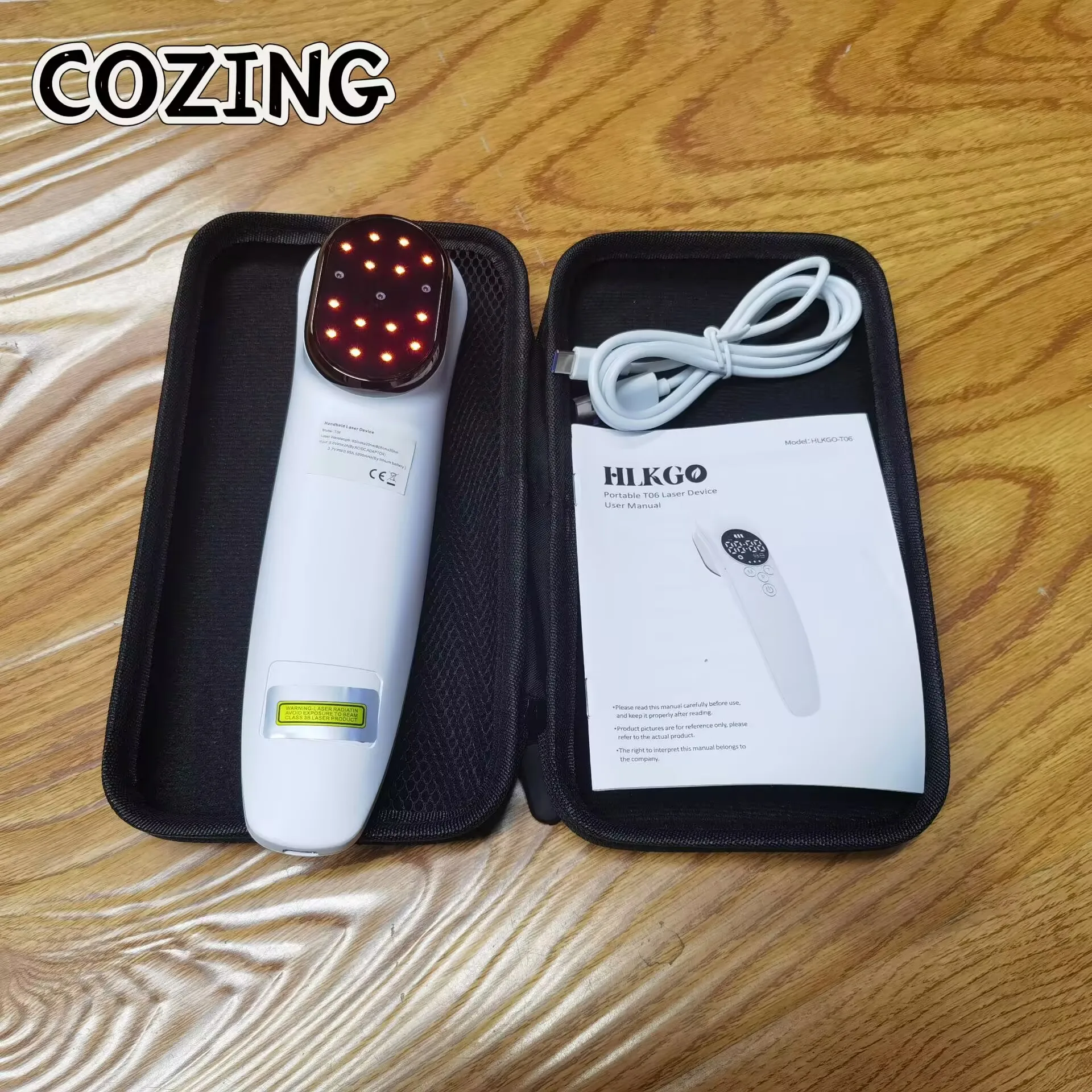 Powerful 520mW Class 4 Laser Therapy Device - NIR & Red Light LLLT Device for Effective Shoulder, Neck, Back Pain Relief