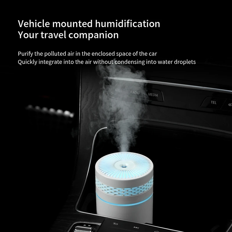 Portable 250Ml Air Humidifier Aromatherapy Humidificador For Home Car USB Sprayer With LED Color Night Lamp Purifier