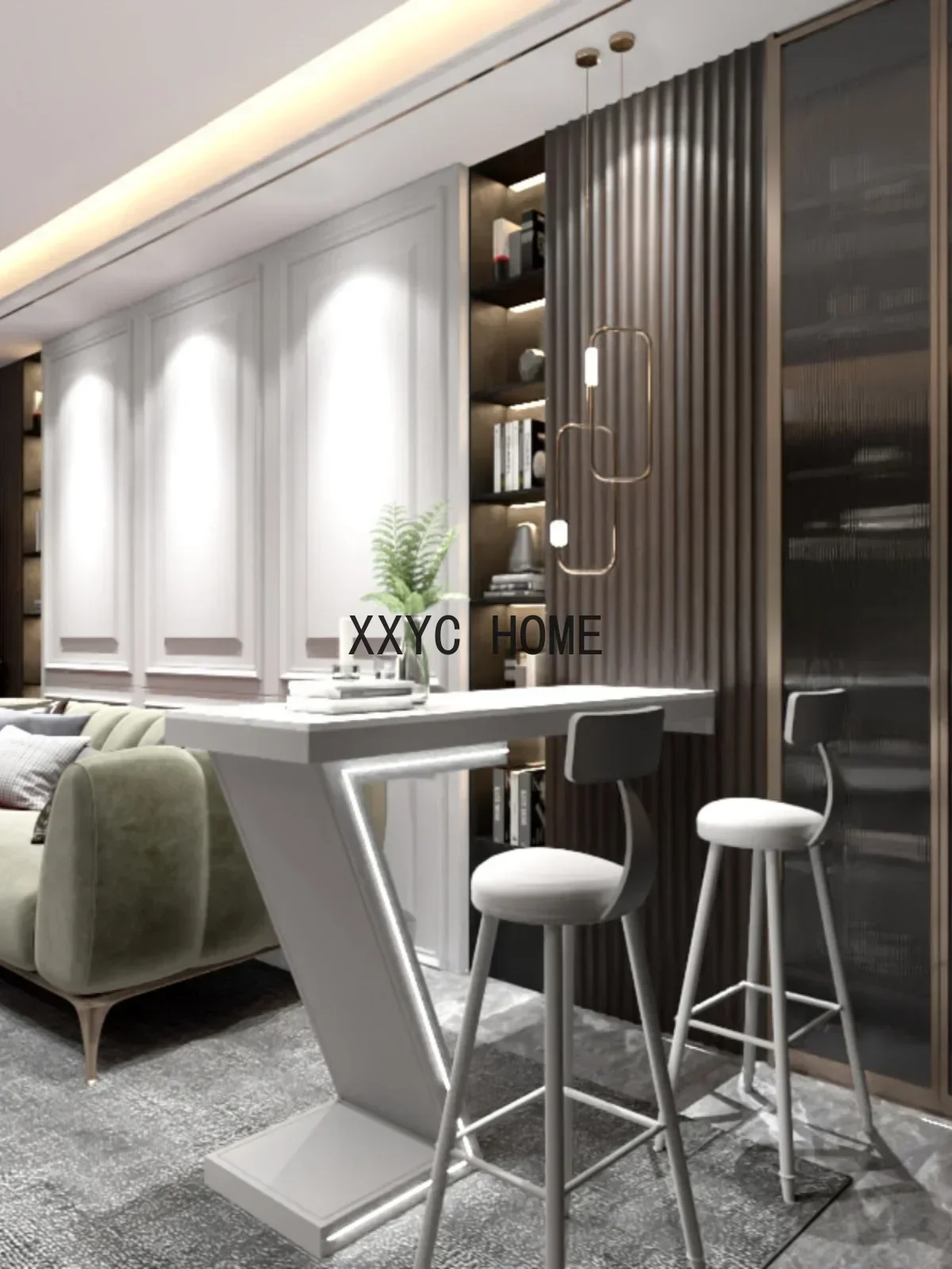 TAO Light Luxury Restaurant Partition Bar Counter Integrated Household