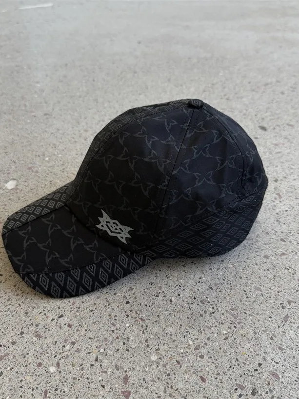 Mertra Embroidered Cap Flat Brim Casual Unisex Sunshade Hat