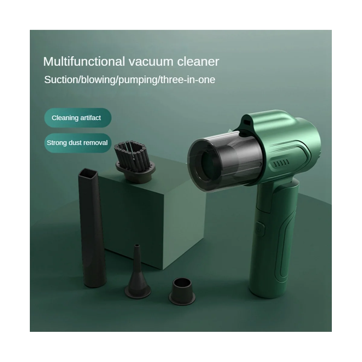 12000Pa Car Vacuum Cleaner Wireless Charging Compressed 3 in 1 Air Blower Air Duster Handheld High-Power Duster