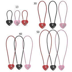Love Shape Lock Wedding Gift Heart Password Code Padlock Trolley-Case Concentric-Lock Long Wire Rope Password Padlock
