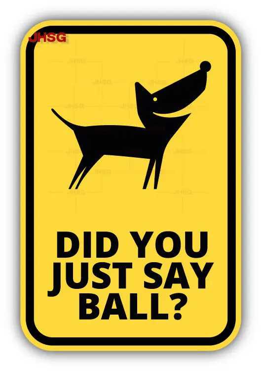 

Fun Dog Warning Sign Car Bumper Stickers - Waterproof Vinyl Stickers