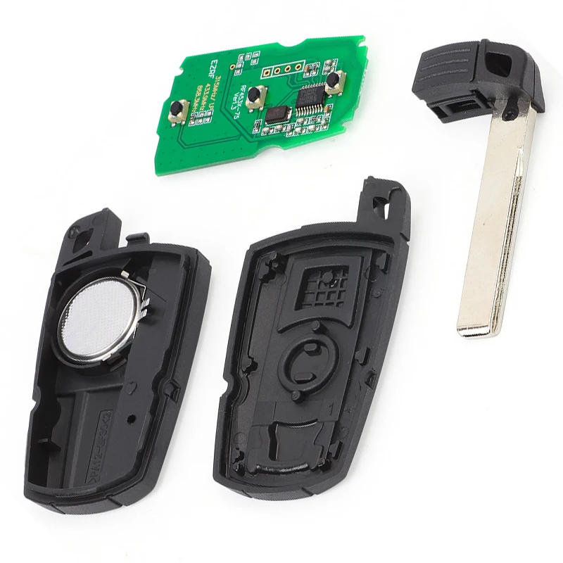 KEYECU 315/315LP/433/868MHz PCF7953 Chip CAS3+ KR55WK49127 KR55WK49123 Replacement 3 Button Remote Key Fob for BMW 3/5 Series