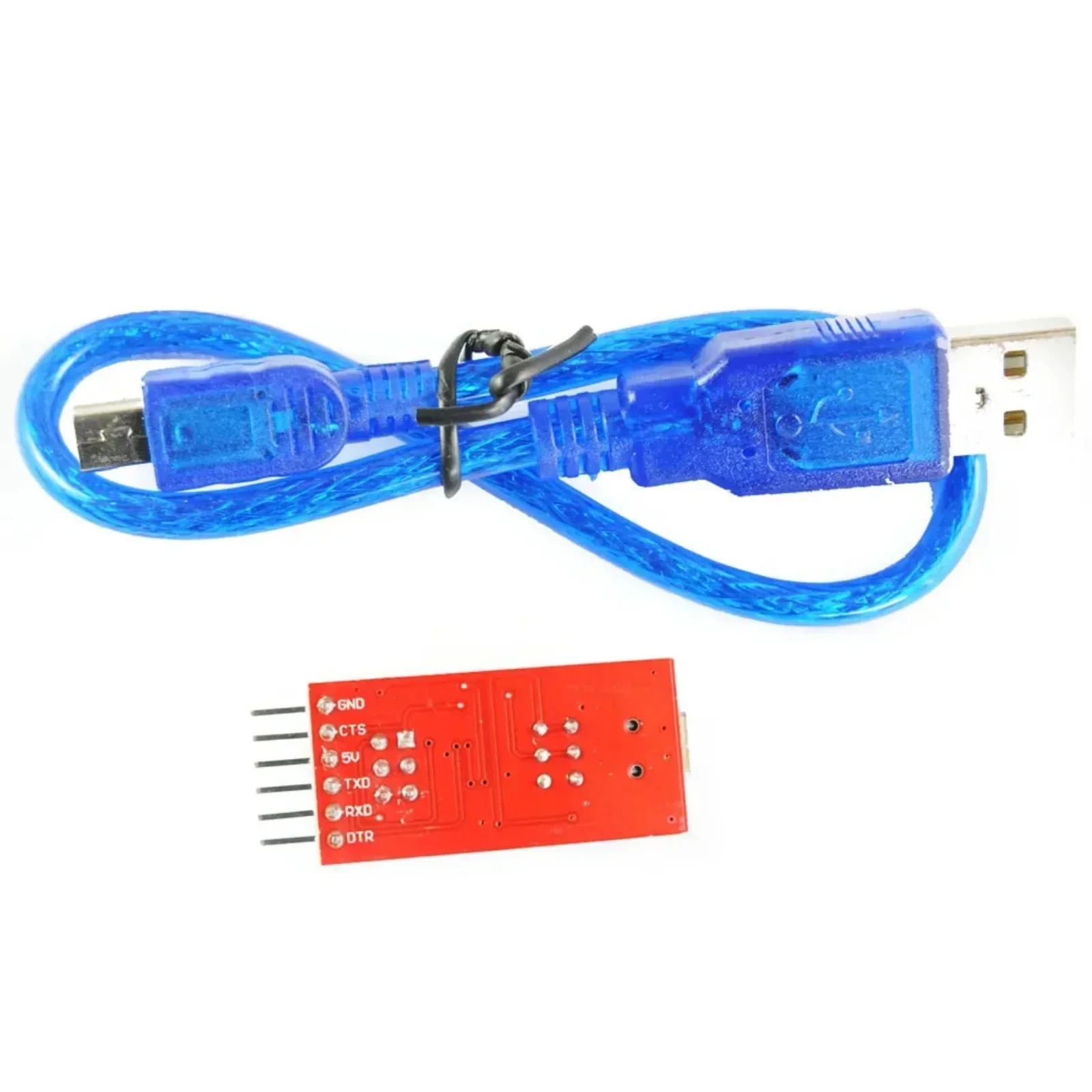 USB تنزيل البرنامج الأساسي 6P 5V 3.3V USB إلى TTL وحدة مهايئ مسلسل FT232 + كابل USB لاردوينو